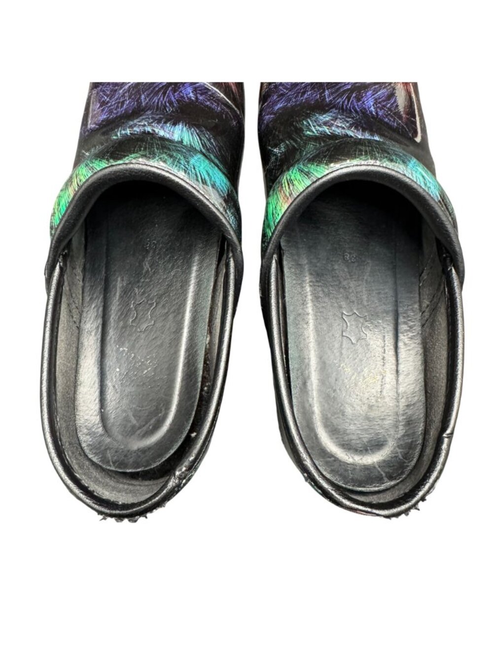 Dansko Professional Clog Women's Black Multicolor Scribble Pattern, Size 38 - Picture 8 of 10